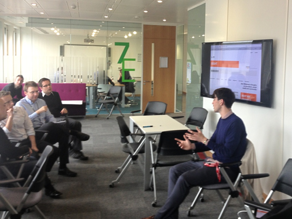 Ben Whitelaw talking to the BIS digital team.