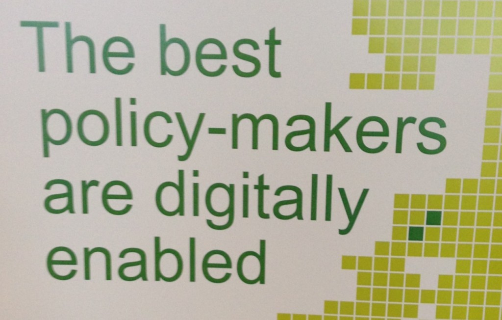 A poster promoting digital Fortnight. Text says: "The best policy-makers are digitally enabled".