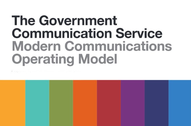 Graphic promoting the Modern Communications Operating Model,